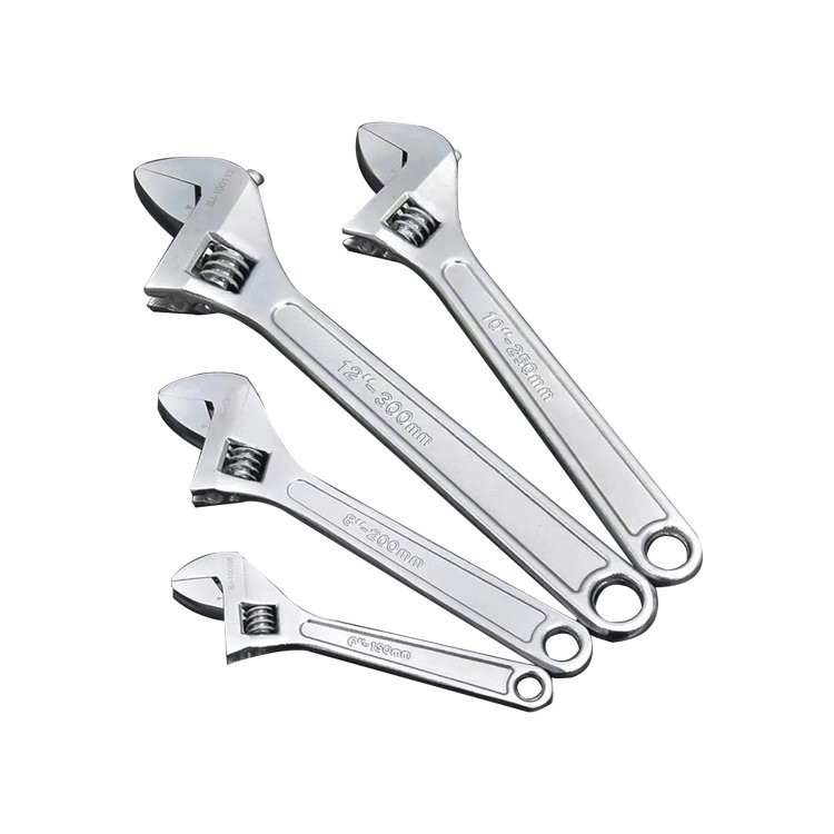 Carbon Steel Adjustable Wrench with Chromium Plating